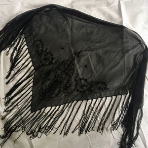 Sheer Beaded Wrap or Shawl